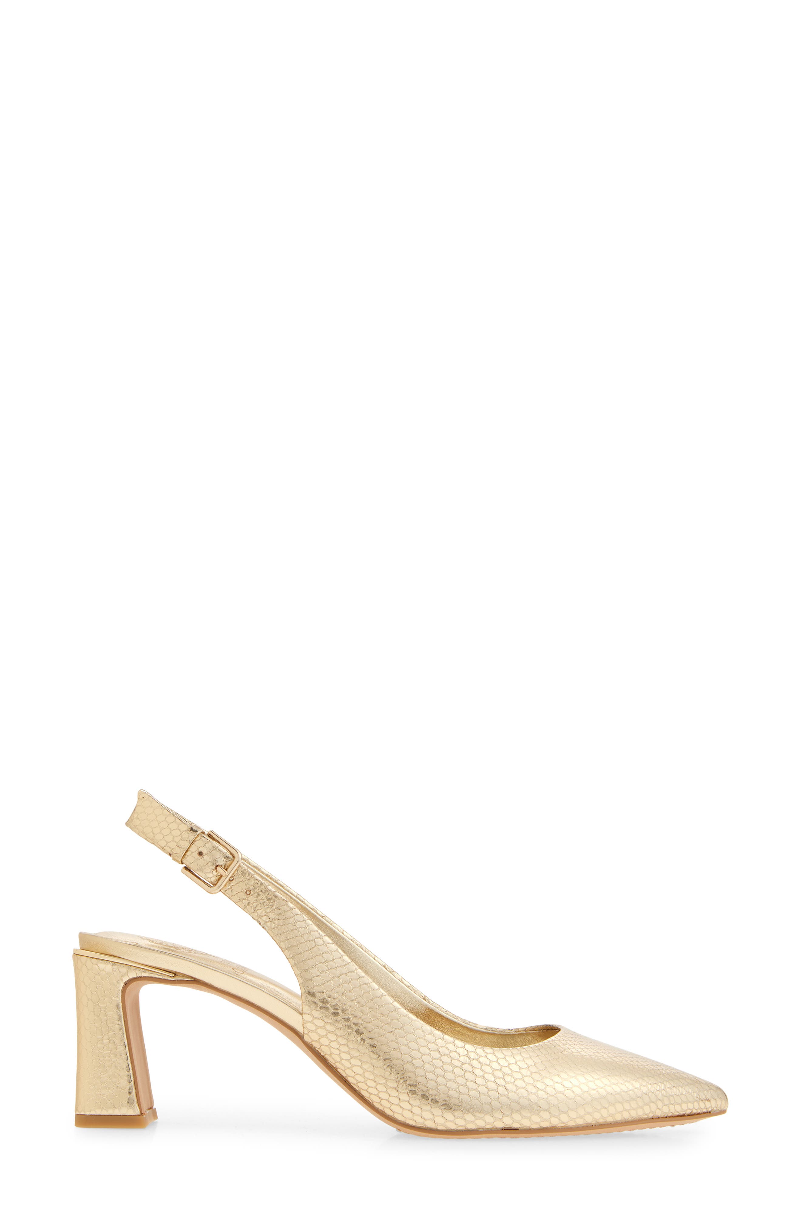 Vince Camuto Hamden Pointed Toe Slingback Pump, Alternate, color, Egyptian Gold