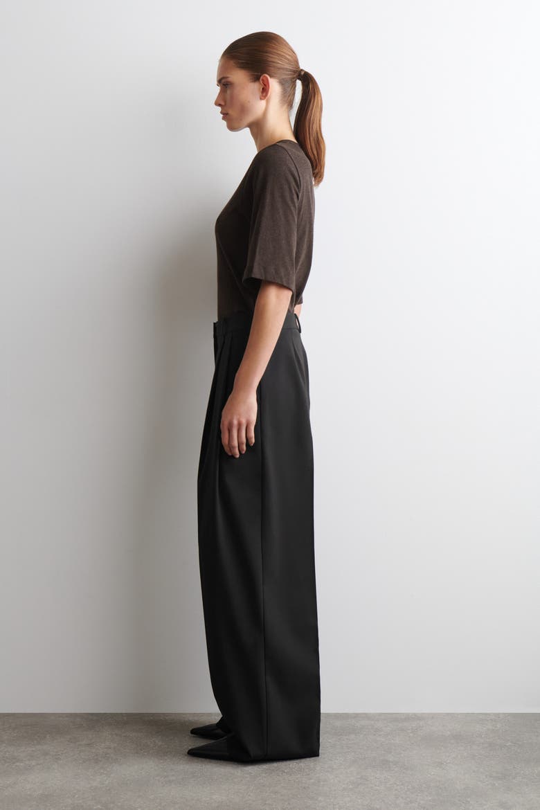 Cotton T-Shirt, Alternate, color, DARK BROWN