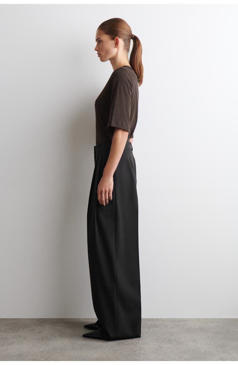 COS Cotton T-Shirt, Alternate, color, Dark Brown
