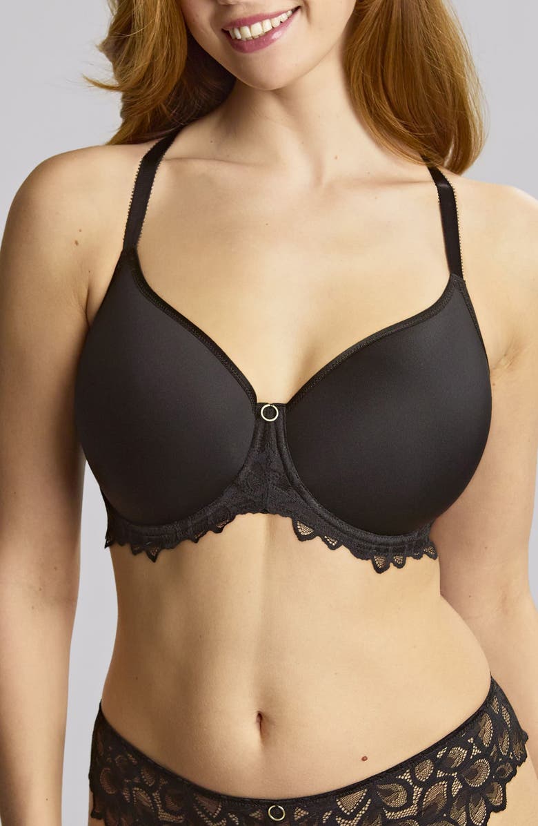 Panache Allure Underwire Spacer T-Shirt Bra, Main, color, Black