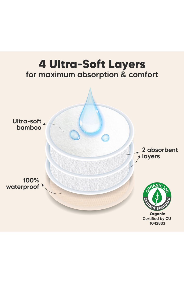 KeaBabies 8-Pack Comfy Nursing Pads, Alternate, color, Bare Beige