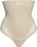 TC Sheer Inset High Waist Shaper Thong
