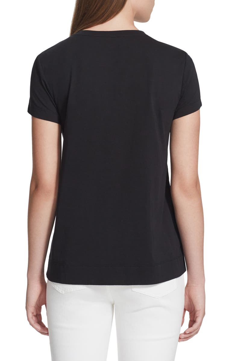 Lafayette 148 New York The Modern V-Neck T-Shirt, Alternate, color, 