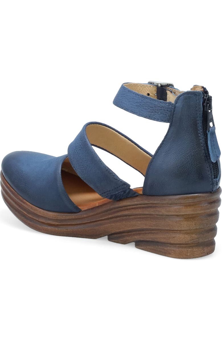 Miz Mooz Amia Ankle Strap Platform Wedge Clog, Alternate, color, River