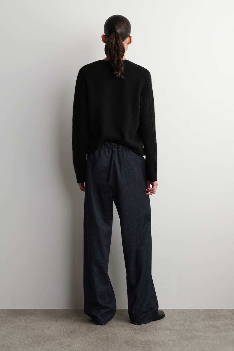 Drawstring Denim Pants, Alternate, color, INDIGO