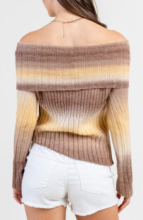 Beivy Off The Shoulder Sweater In Multi