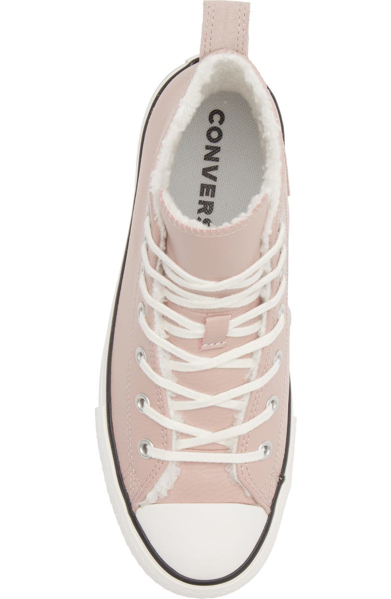 Converse Kids' Chuck Taylor<sup>®</sup> All Star<sup>®</sup> Eva Lift Faux Fur Lined High Top Sneaker, Alternate, color,