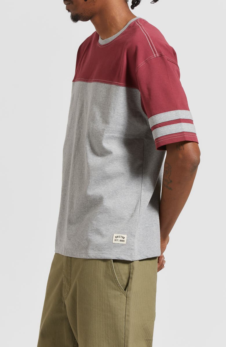 Brixton Varsity Football Heavyweight T-Shirt, Alternate, color, 