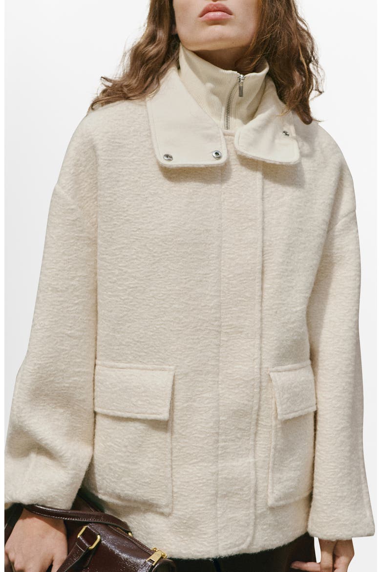 Bouclé Jacket, Main, color, ECRU