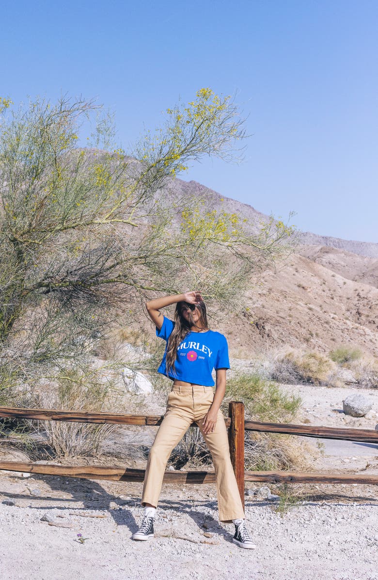 Hurley Fine Establishment Cotton Graphic T-Shirt, Alternate, color, Ocean Blue