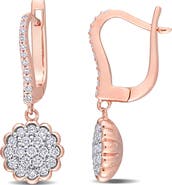 Julianna B. 5/8 CTW Diamond Floral Earrings 14k Gold