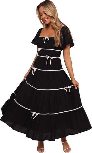 Petal & Pup Harvey Bow Tiered Maxi Dress | Nordstrom