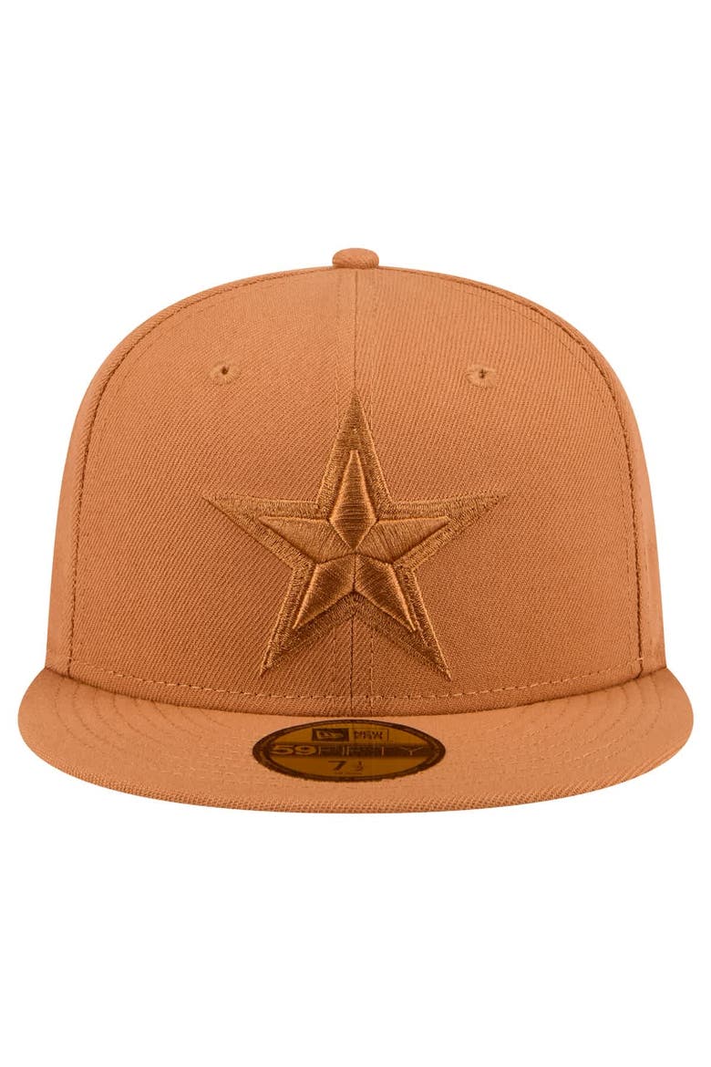 Men's New Era Brown Dallas Cowboys Tonal Color Pack 59FIFTY Fitted Hat, Alternate, color, Brown