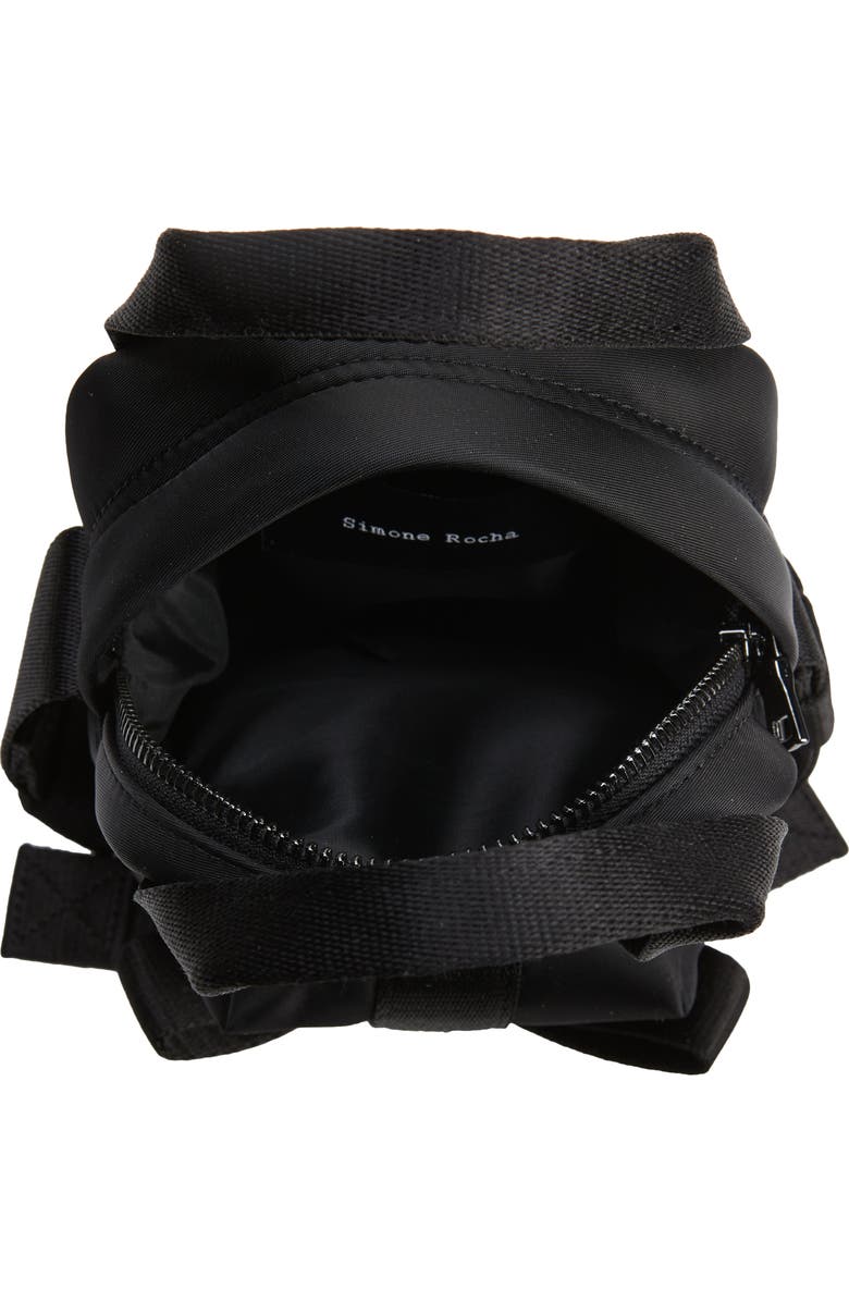 Simone Rocha Mini Classic Beaded Bow Crossbody Bag, Alternate, color,