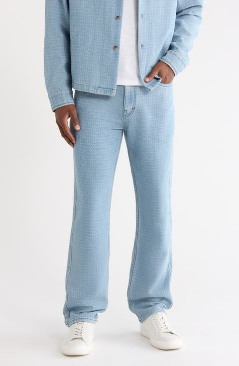 Check Straight Leg Pants