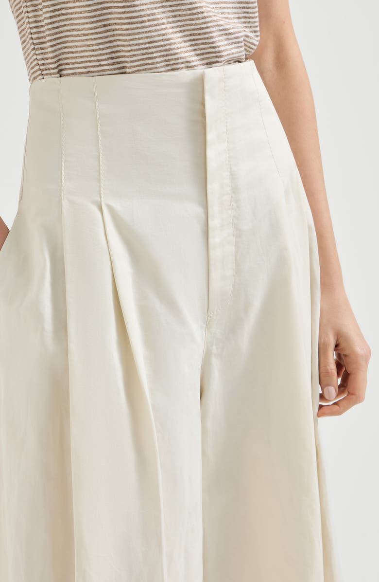 Brunello Cucinelli Maxi trousers, Alternate, color, Butter