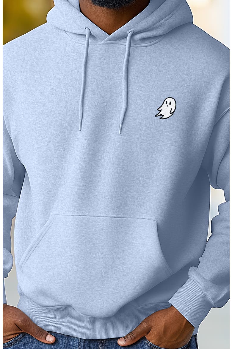 Ghost Fleece Hoodie, Alternate, color, Light Blue