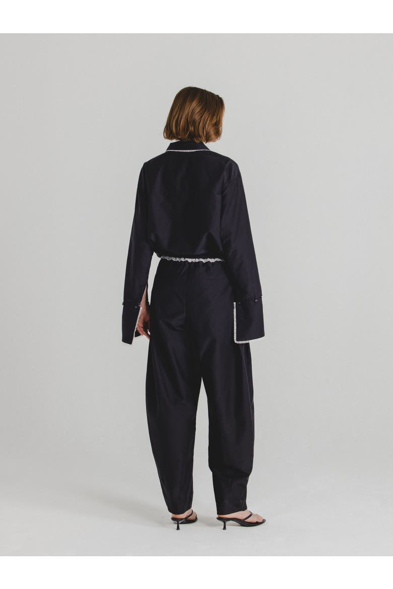 Silk Cotton Shirt, Alternate, color, Black