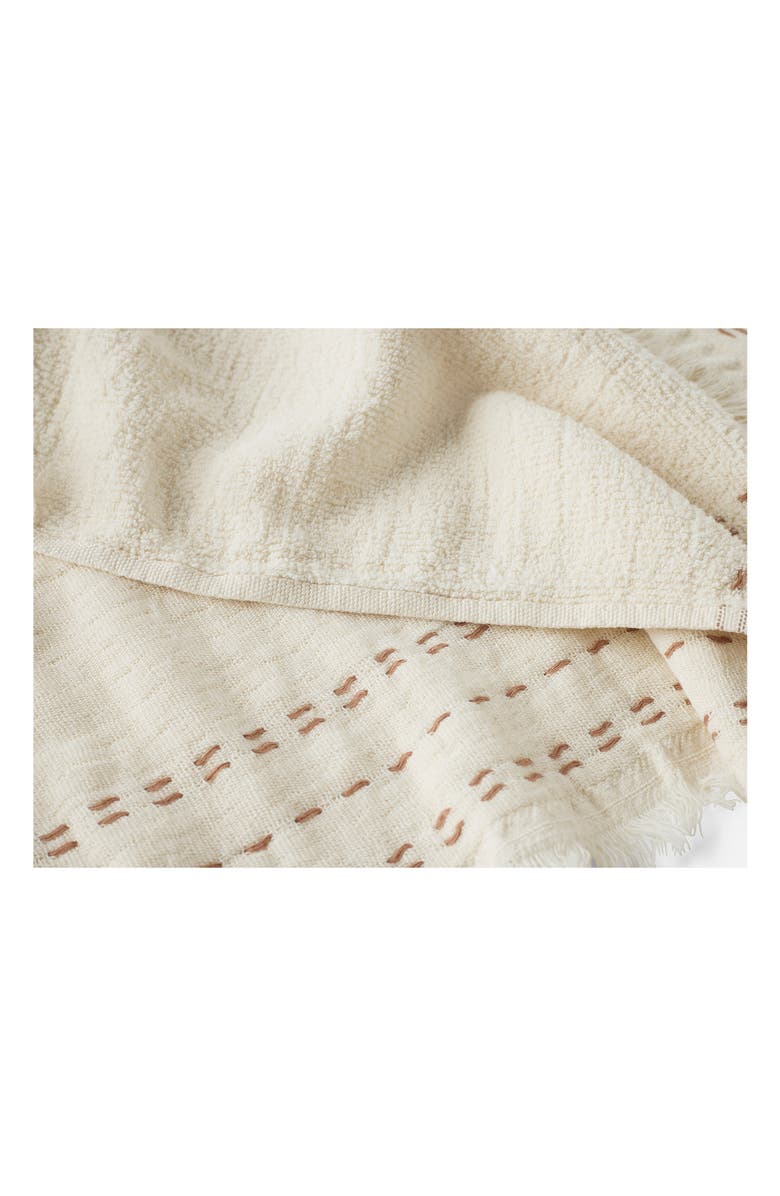Coyuchi Alder 2-Pack Organic Cotton Hand Towels, Alternate, color, Undyed W/ Praline