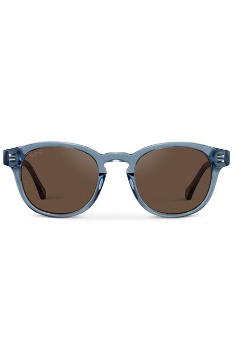 Felix - 48mm Round Polarized Sunglasses