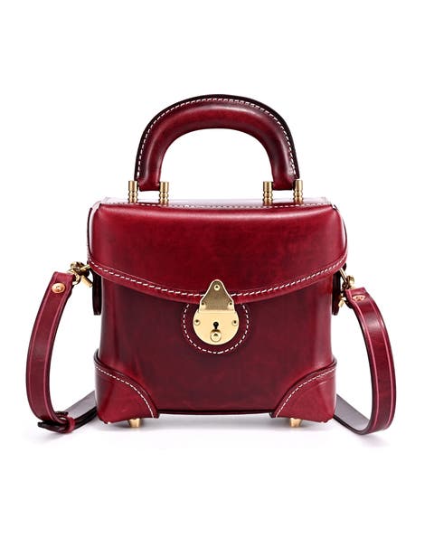 Azalea Genuine Leather Vintage Box Crossbody