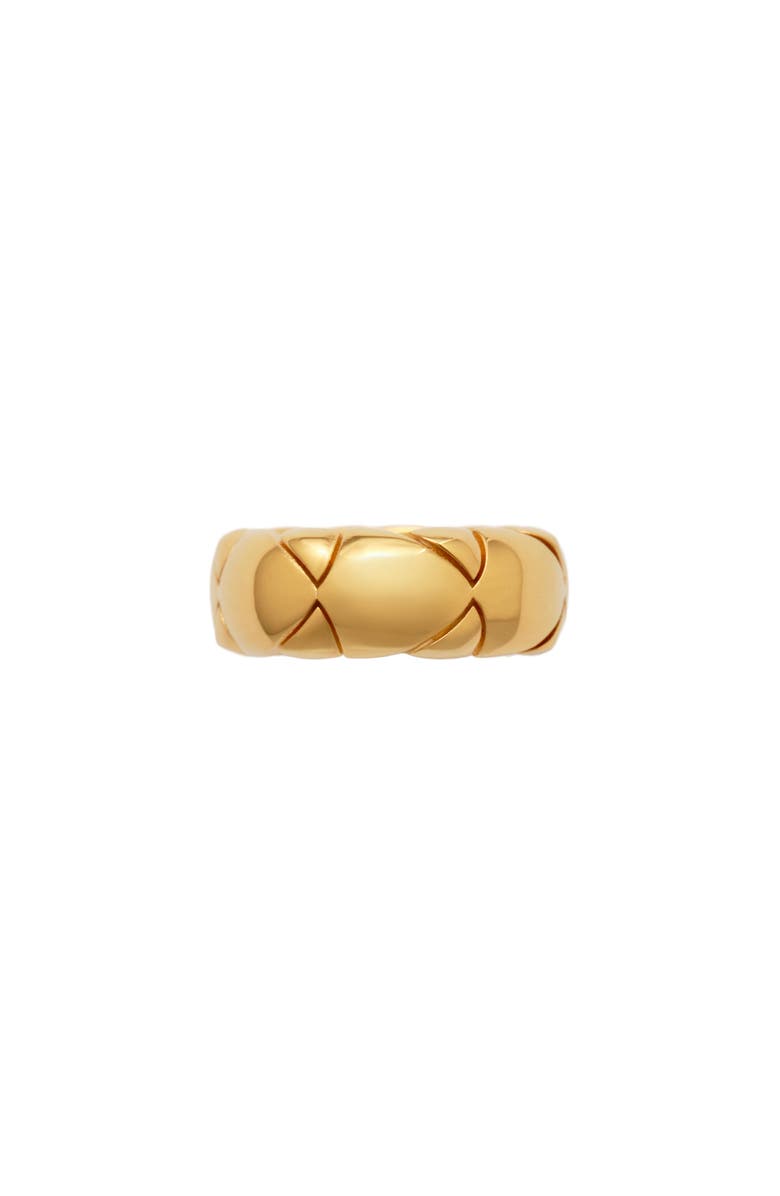 Burberry Shield Segment Ring, Main, color, Gold