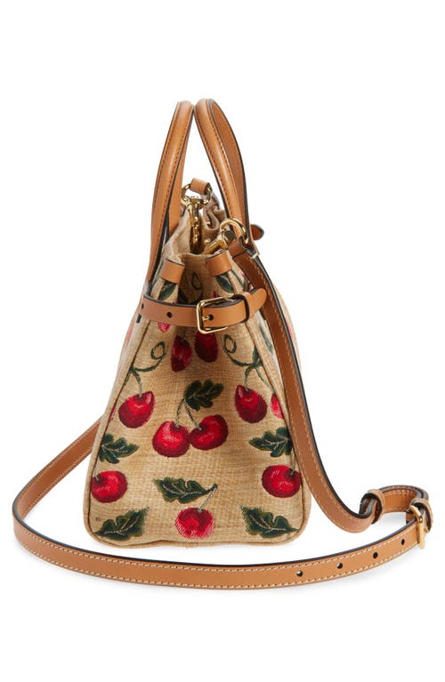 Shop Valentino Garavani Small Antibes Cherries Jacquard Tote
