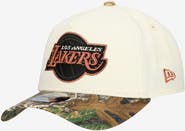 New Era Men's New Era Cream Los Angeles Lakers Realtree Chrome Two-Tone 9FORTY A-Frame Adjustable Hat