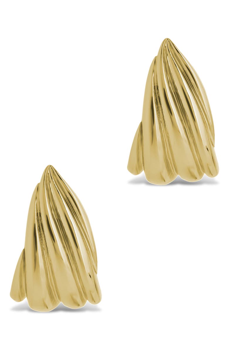 Sterling Forever Anouk Twist Hoop Earrings, Alternate, color, Gold