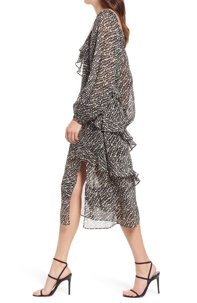 FLORET STUDIOS Long Sleeve Layered Midi Dress, Alternate, color, 