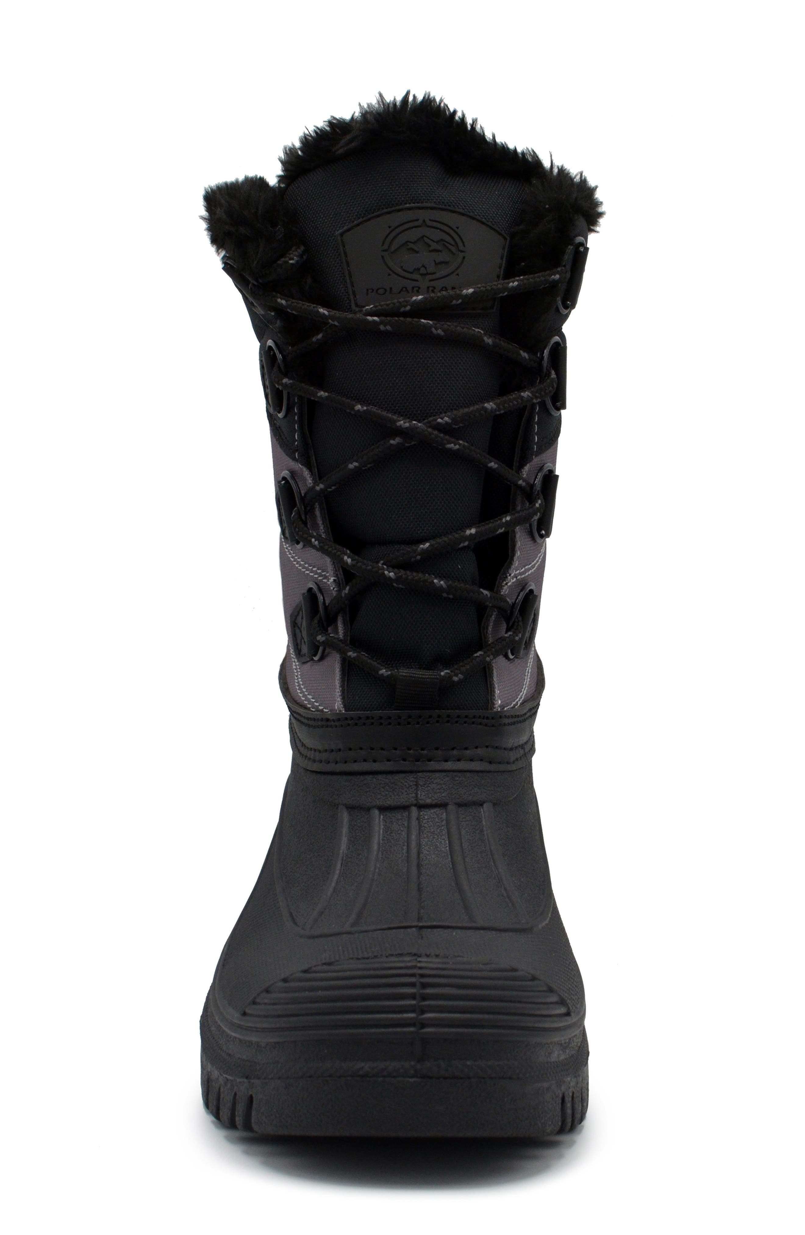 POLAR RANGE Decker Faux Fur Lined Snow Boot, Alternate, color, Grey