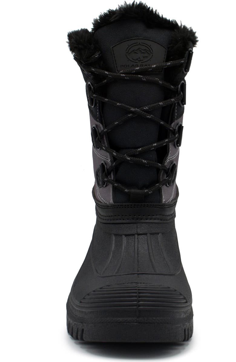 POLAR RANGE Decker Faux Fur Lined Snow Boot, Alternate, color, Grey