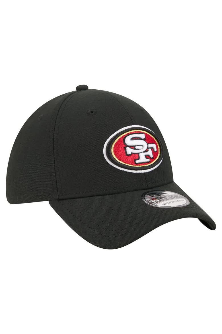 Men's New Era  Black San Francisco 49ers Core Team 39THIRTY Flex Hat, Alternate, color, Black