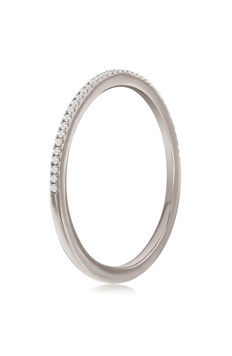 SUZY LEVIAN DIAMONDS 14K White Gold Diamond Stackable Half Eternity Band Ring, Alternate, color,