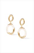 RETRO CHIC Time Ripples Round Earrings