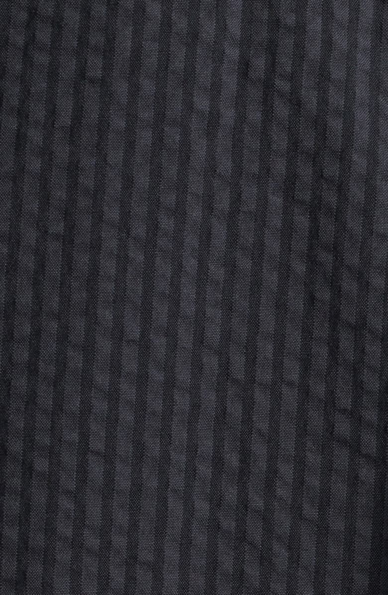 Carhartt Work In Progress Toland Seersucker Short Sleeve Button-Up Shirt, Alternate, color, Black Toland Stripe