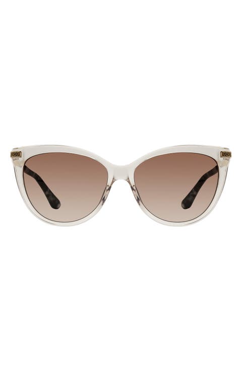 57mm Gradient Butterfly Sunglasses