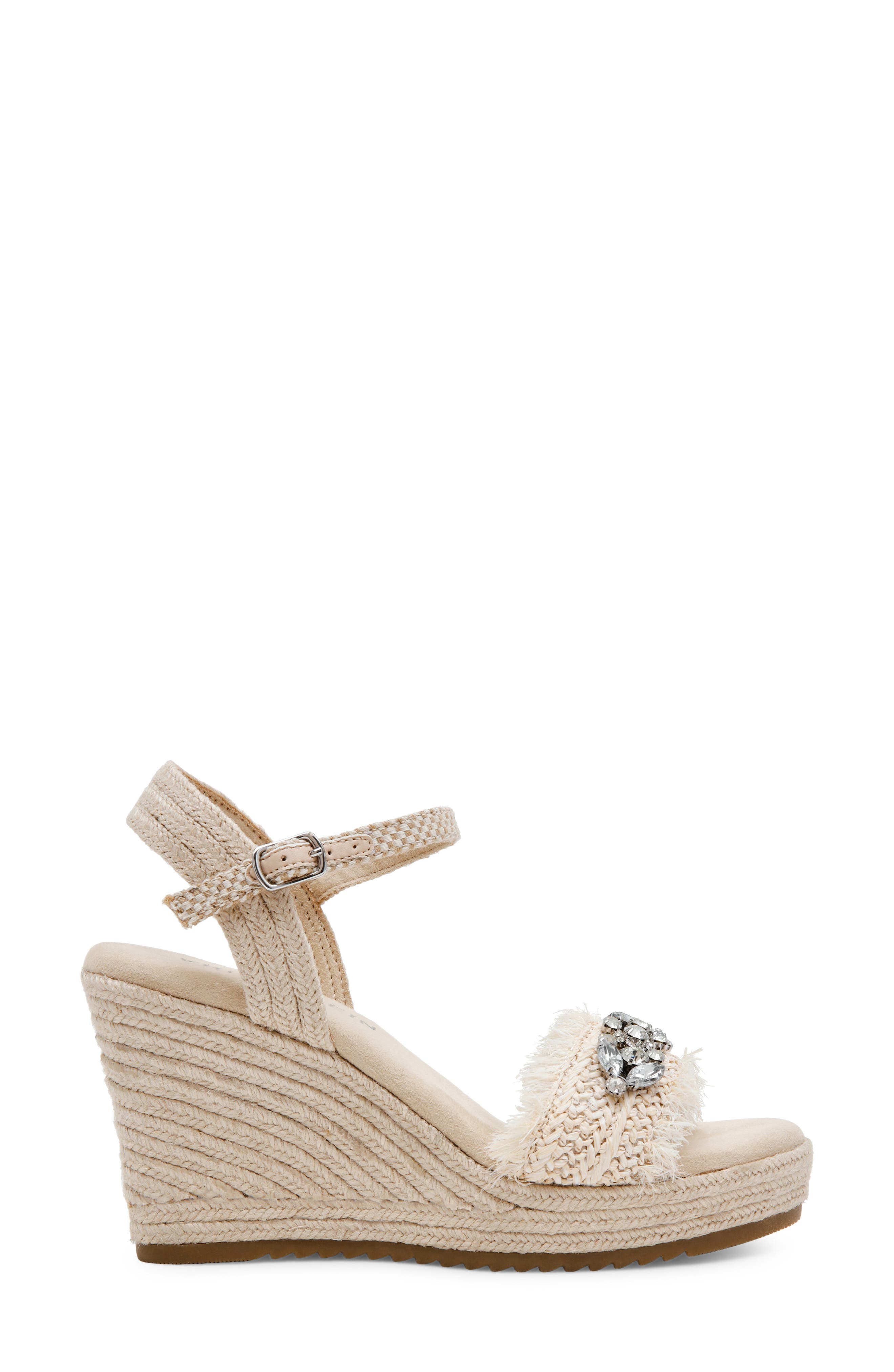 Anne Klein Wilton Ankle Strap Platform Wedge Sandal, Alternate, color, 