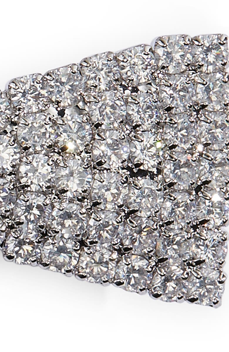 Tasha Two-Pack Cubic Zirconia Bow Hair Clips, Alternate, color,