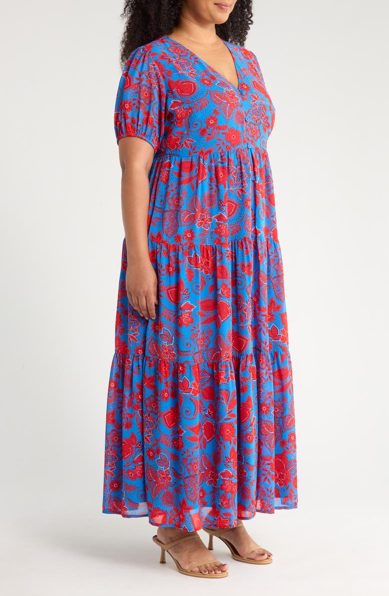 SUGARLIPS Calla Floral Maxi Dress, Alternate, color, Blue