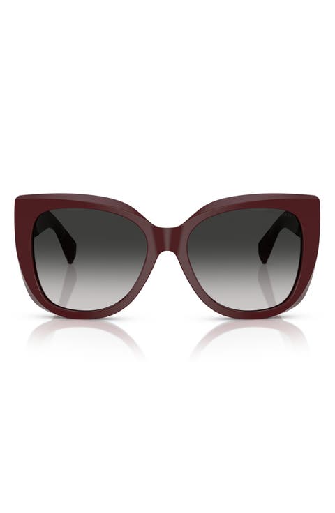 55mm Gradient Square Sunglasses