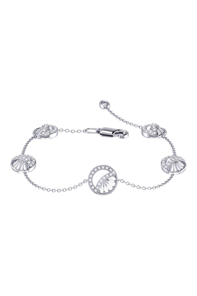 Moon Phases Diamond Bracelet, Main, color, SILVER