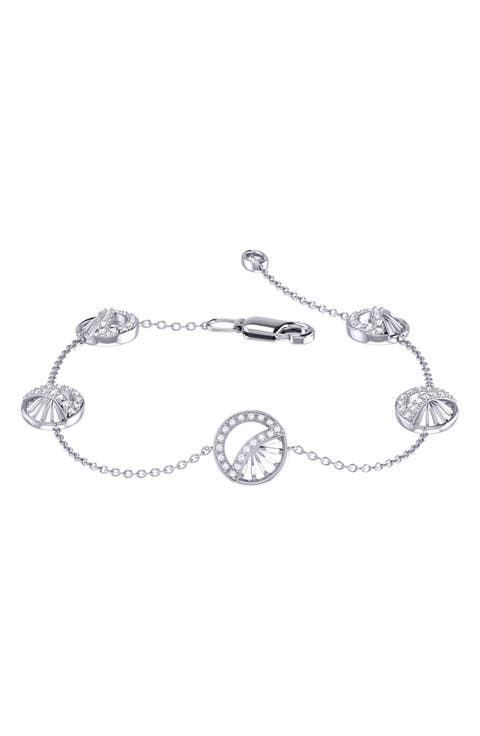 Moon Phases Diamond Bracelet