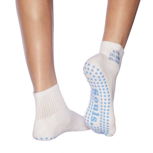 Souls. Swearing Ankle Grip Sock In White