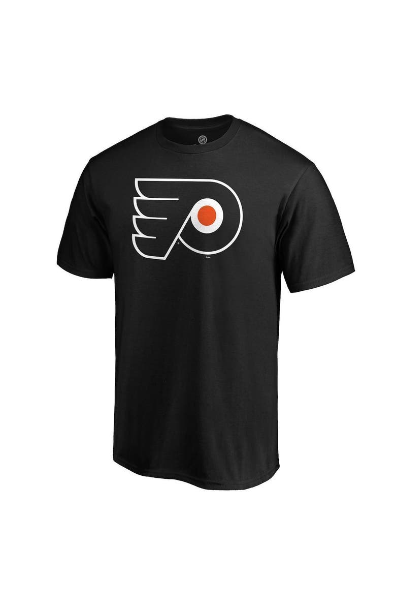 FANATICS Men's Fanatics Branded Black Philadelphia Flyers Team Primary Logo T-Shirt, Alternate, color, 