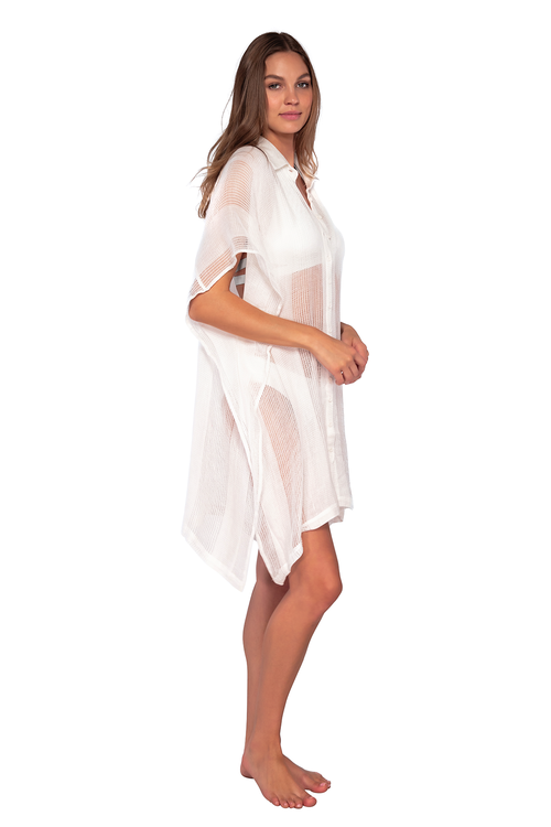 Shop Sunsets Shore Thing Cover-up Tunic In Paloma