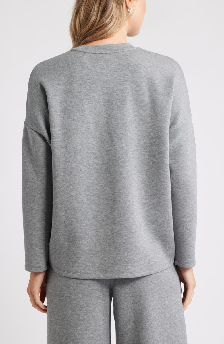 Caslon<sup>®</sup> Soft Touch Sweatshirt, Alternate, color, Grey Dark Heather