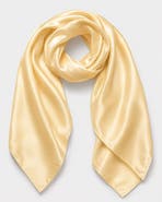 SILKSILKY Pure Silk Classic Elegant Square Scarf