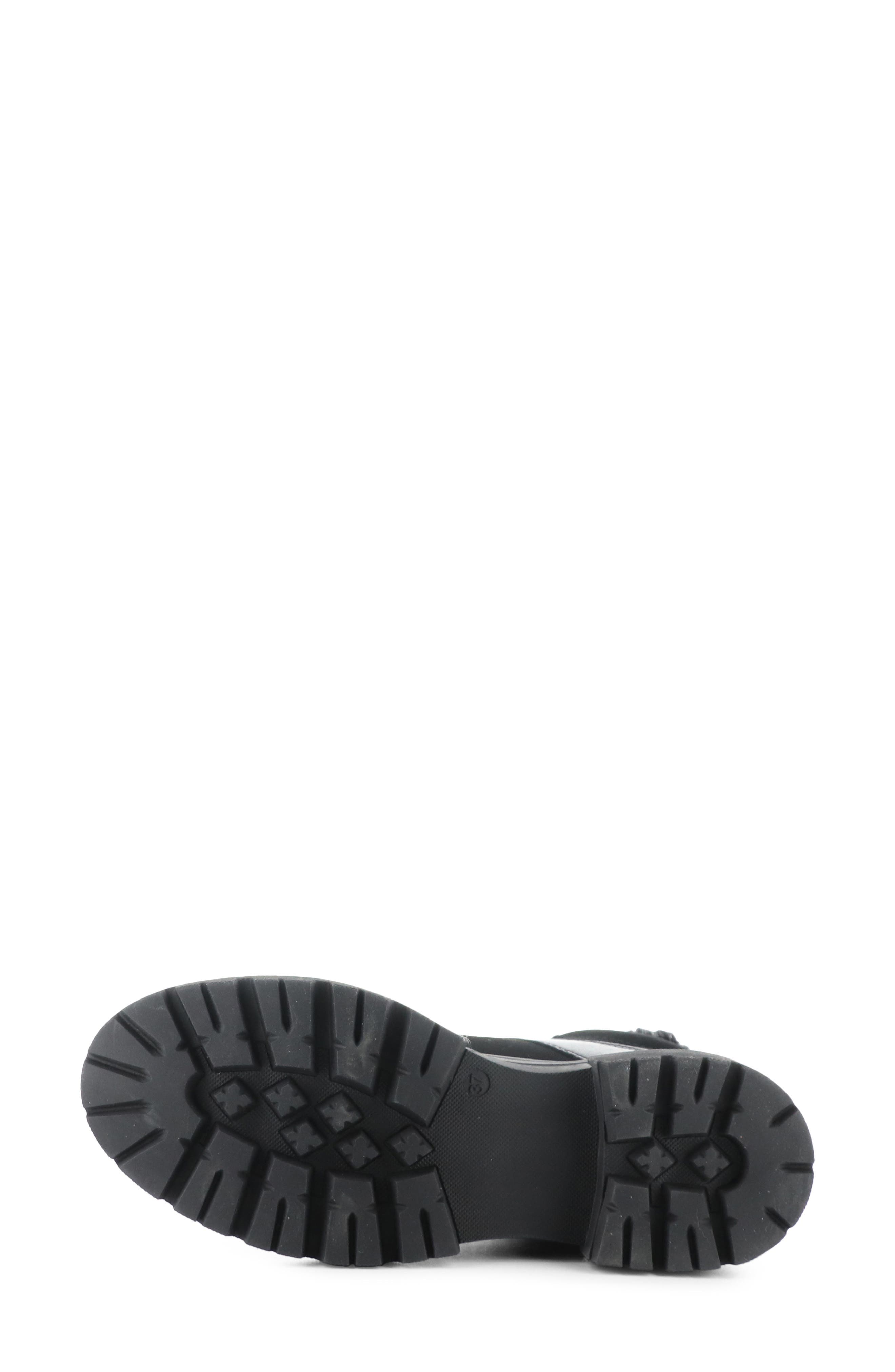 River Waterproof Platform Ankle Boot, Alternate, color, BLACK SUEDE/ MURTA FAUX FUR