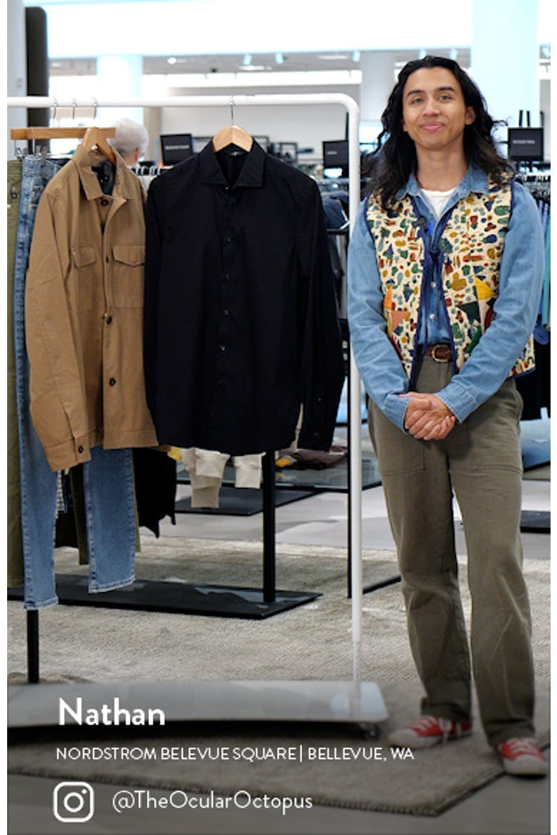 Slim Fit Stretch Poplin Button-Up Shirt video